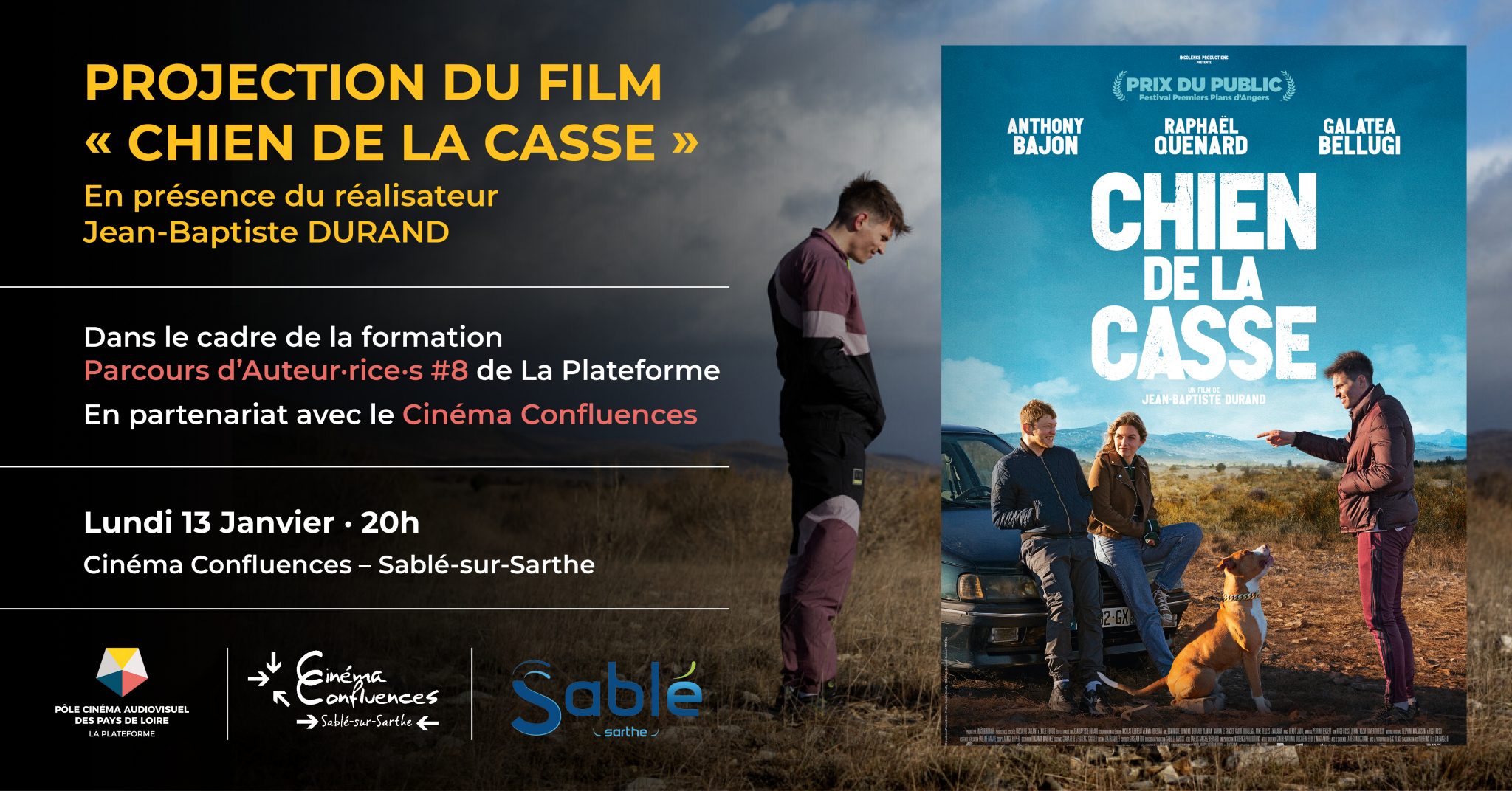 PROJECTION & RENCONTRE - Chien de la casse - Jean Baptiste Durand